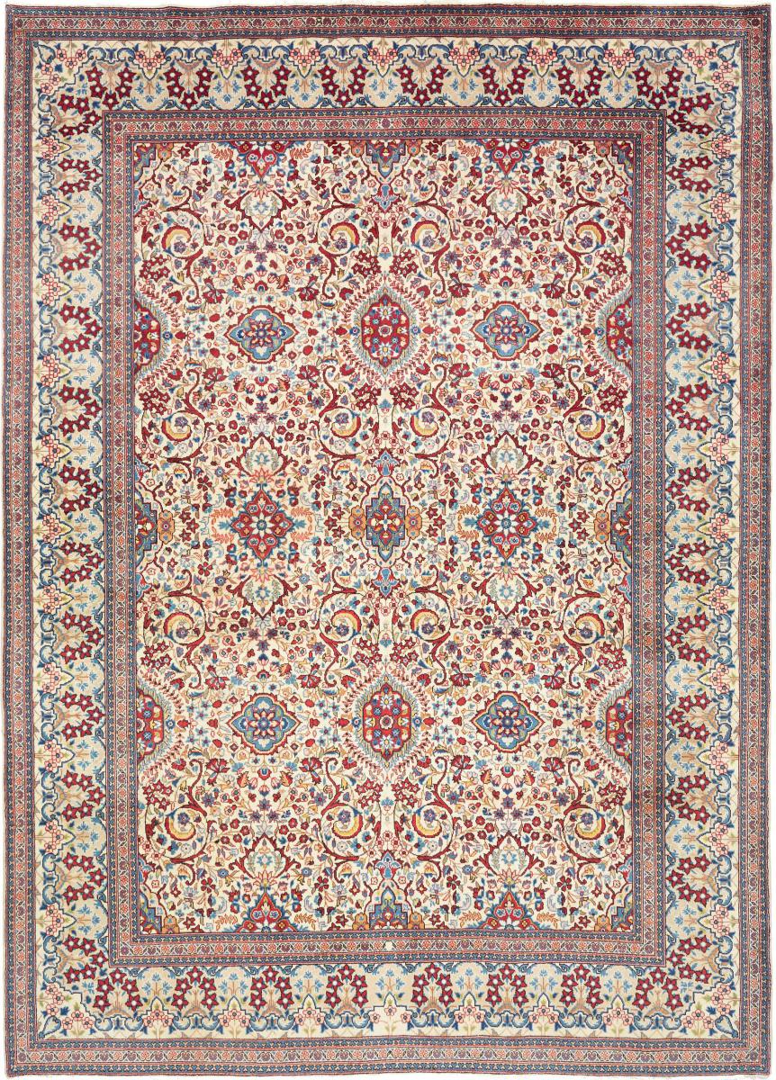 Tapis persan Kashan 346x247 346x247, Tapis persan Noué à la main