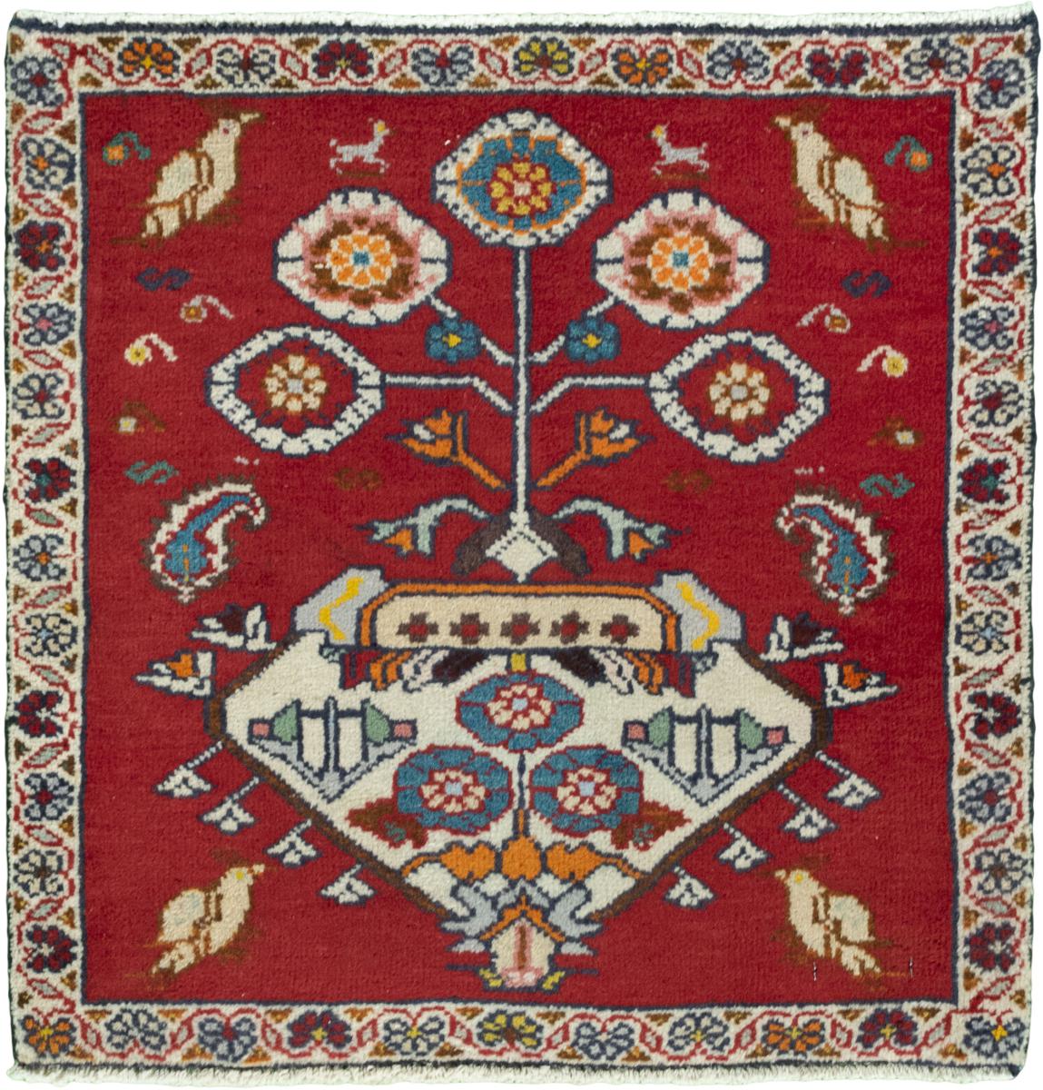 Persisk matta Shiraz 61x62 61x62, Persisk matta Knuten för hand