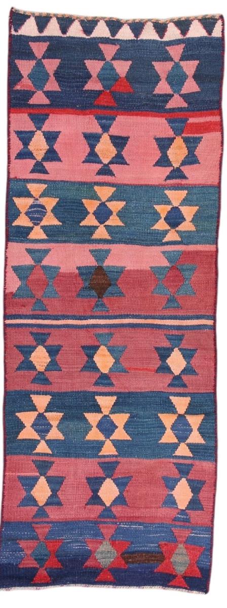 Persisk tæppe Kelim Fars Antikke 247x93 247x93, Persisk tæppe Håndvævet