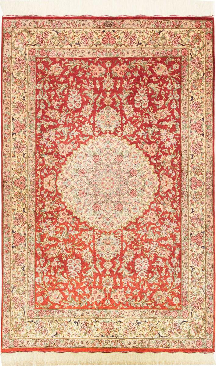 Perzsa szőnyeg Ghom Selyem 152x96 152x96, Perzsa szőnyeg Kézzel csomózva