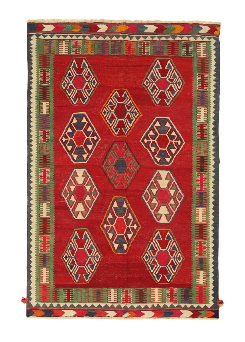 Tapete persa Kilim Fars 207x135 207x135, Tapete persa Tecido à mão