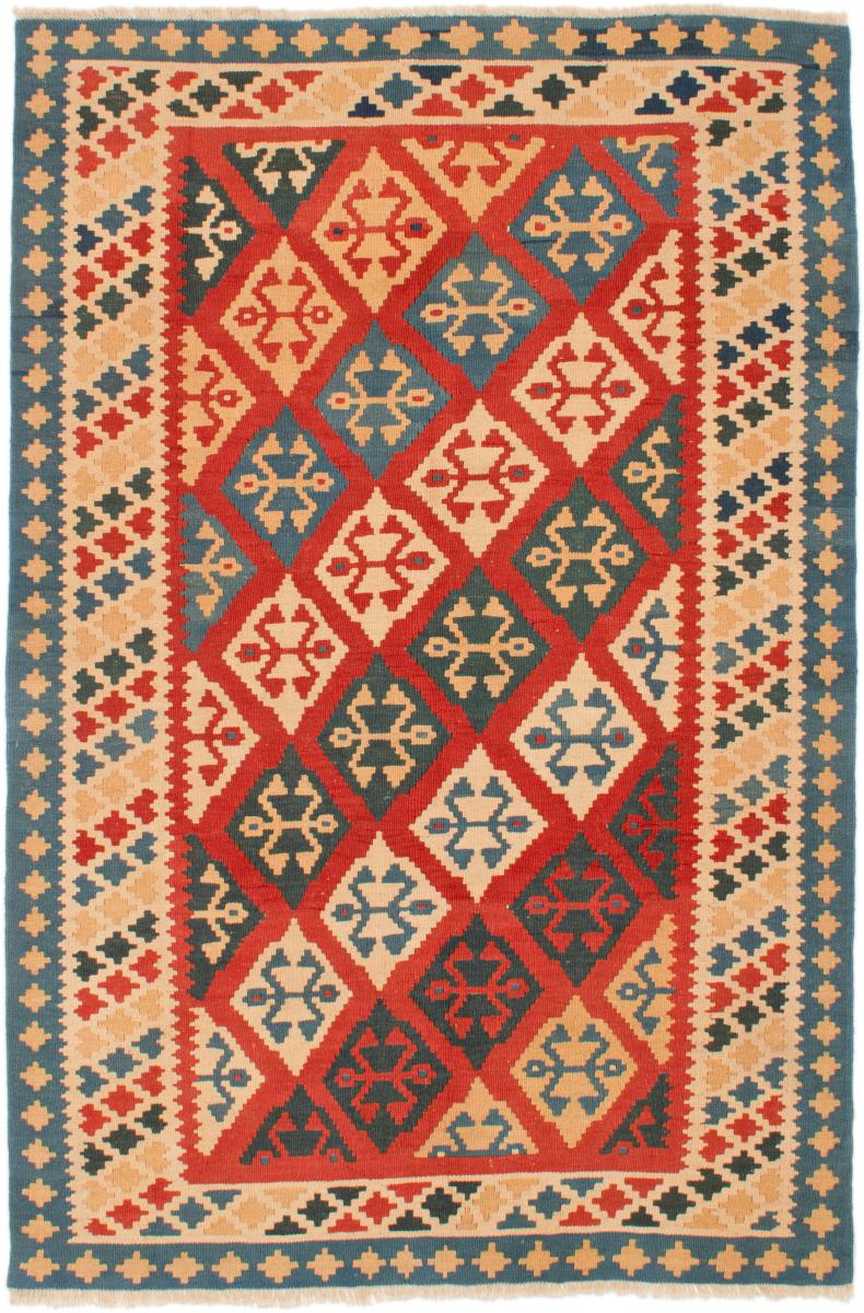 Tapete persa Kilim Fars 7'1"x4'8" 7'1"x4'8", Tapete persa Tecido à mão