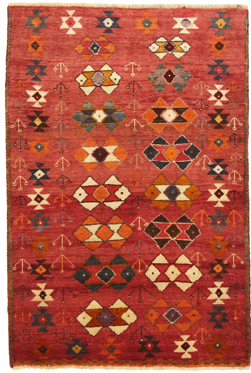 Tapete persa Ghashghai 138x92 138x92, Tapete persa Atado à mão