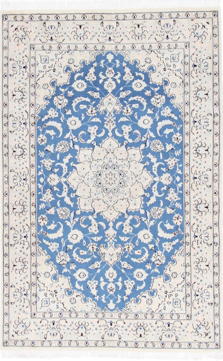 Persian Rug Nain 9La 6'6"x4'3" 6'6"x4'3", Persian Rug Knotted by hand