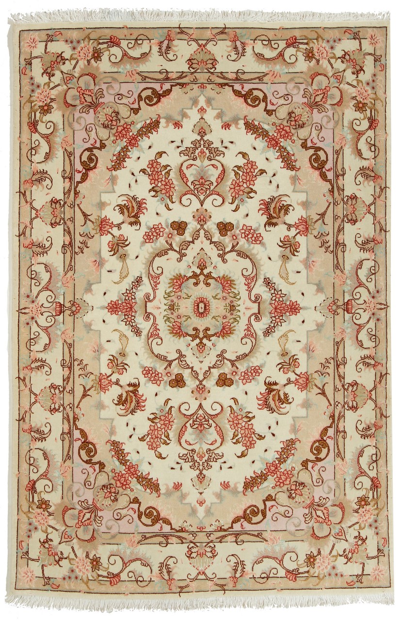 Tapete persa Tabriz 50Raj 150x98 150x98, Tapete persa Atado à mão