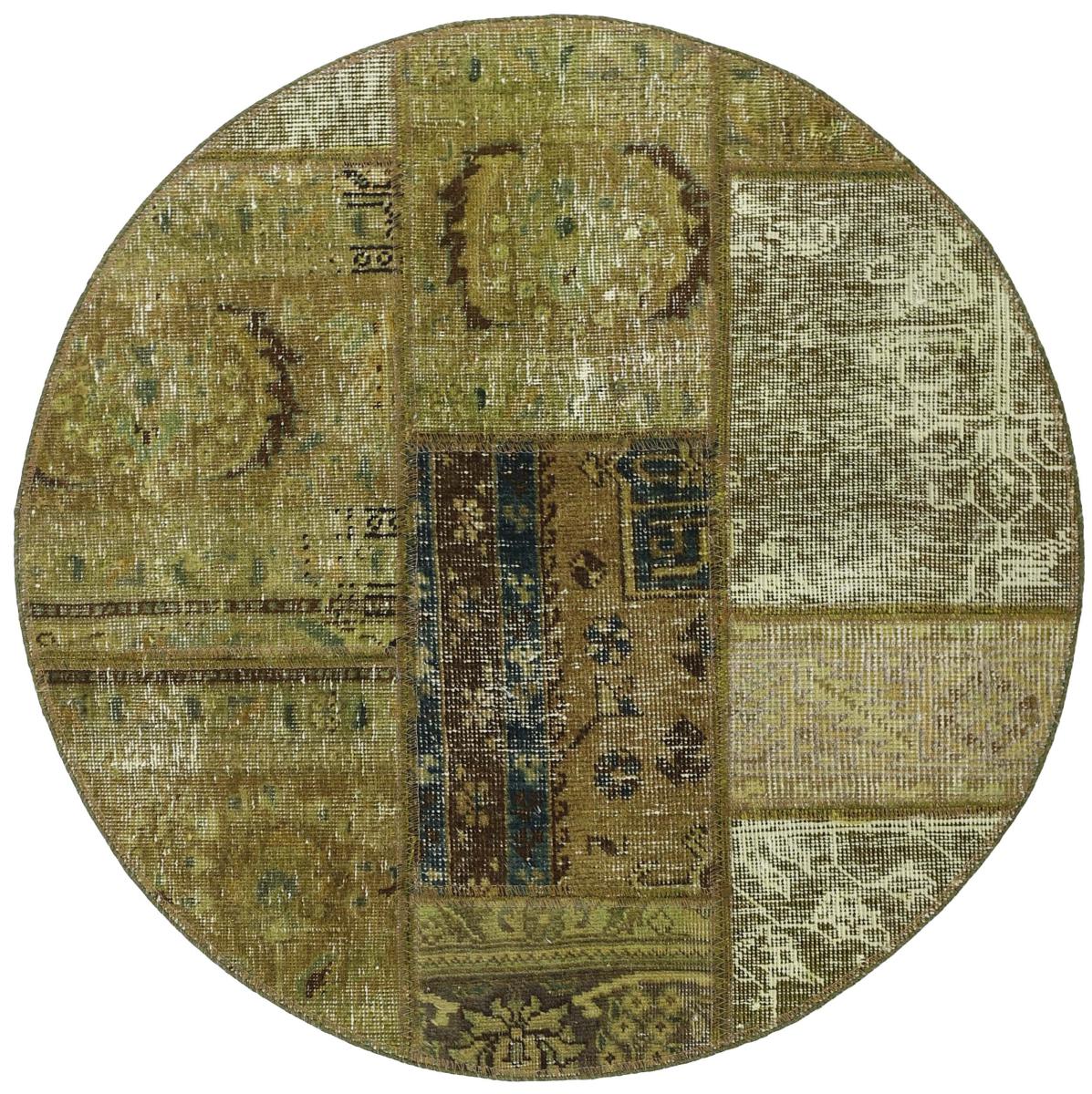 Dywan perski Patchwork 101x99 101x99, Dywan perski Ręcznie tkane