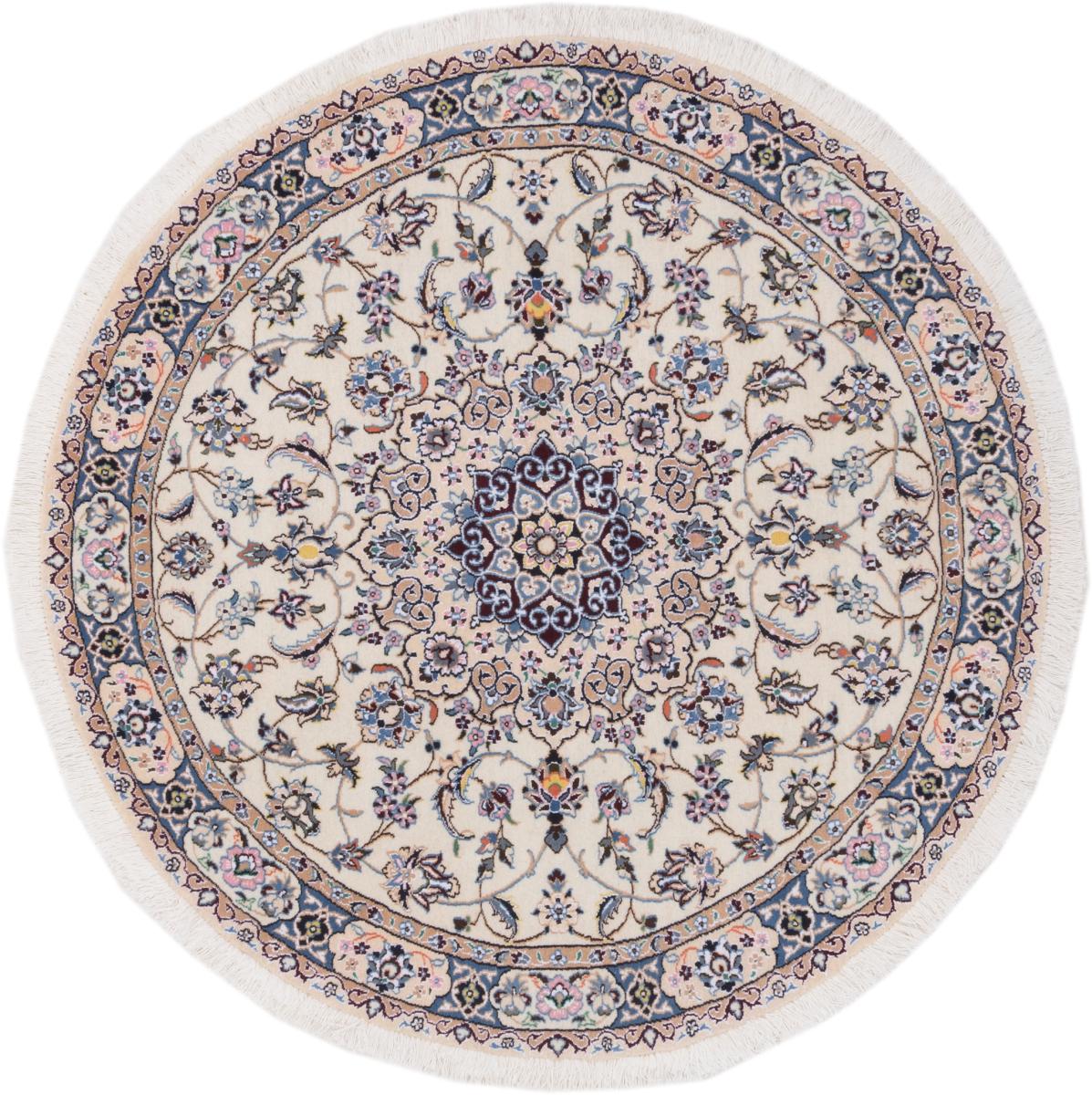 Tapis persan Naïn 9La 149x151 149x151, Tapis persan Noué à la main