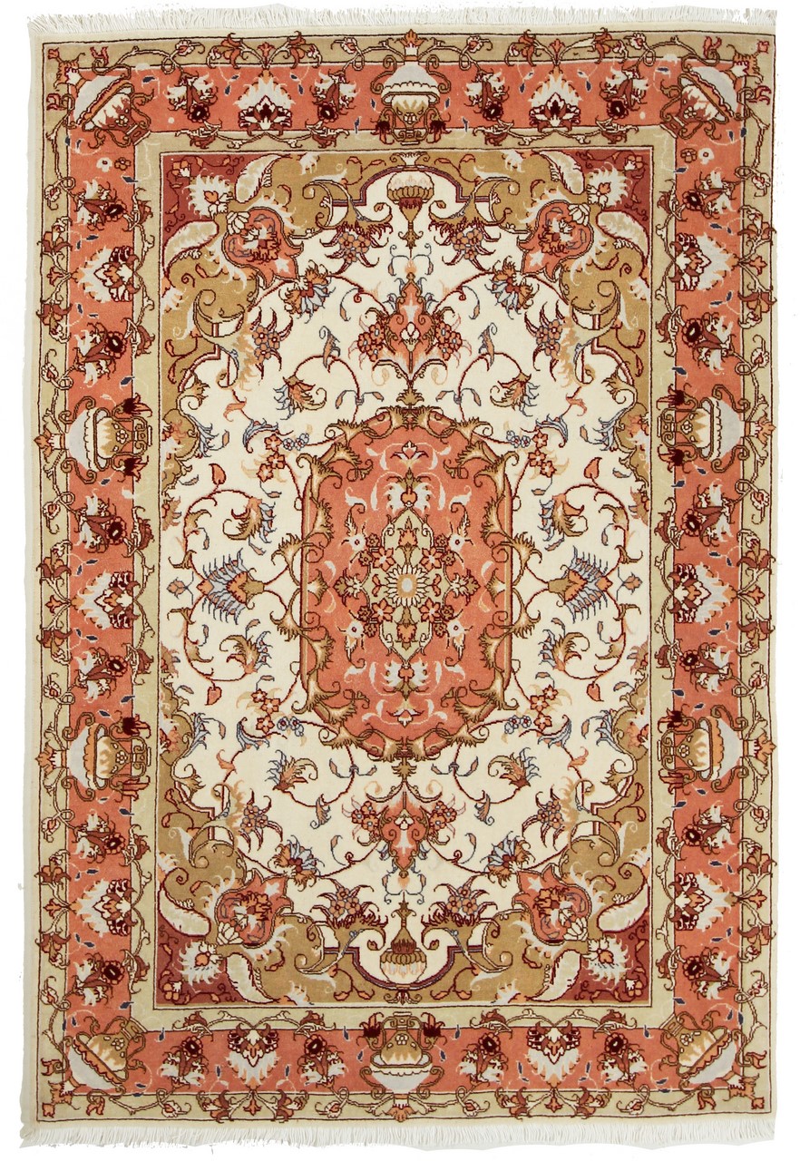 Tapete persa Tabriz 50Raj 150x100 150x100, Tapete persa Atado à mão