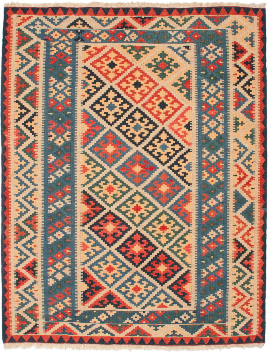 Tapete persa Kilim Fars 202x157 202x157, Tapete persa Tecido à mão