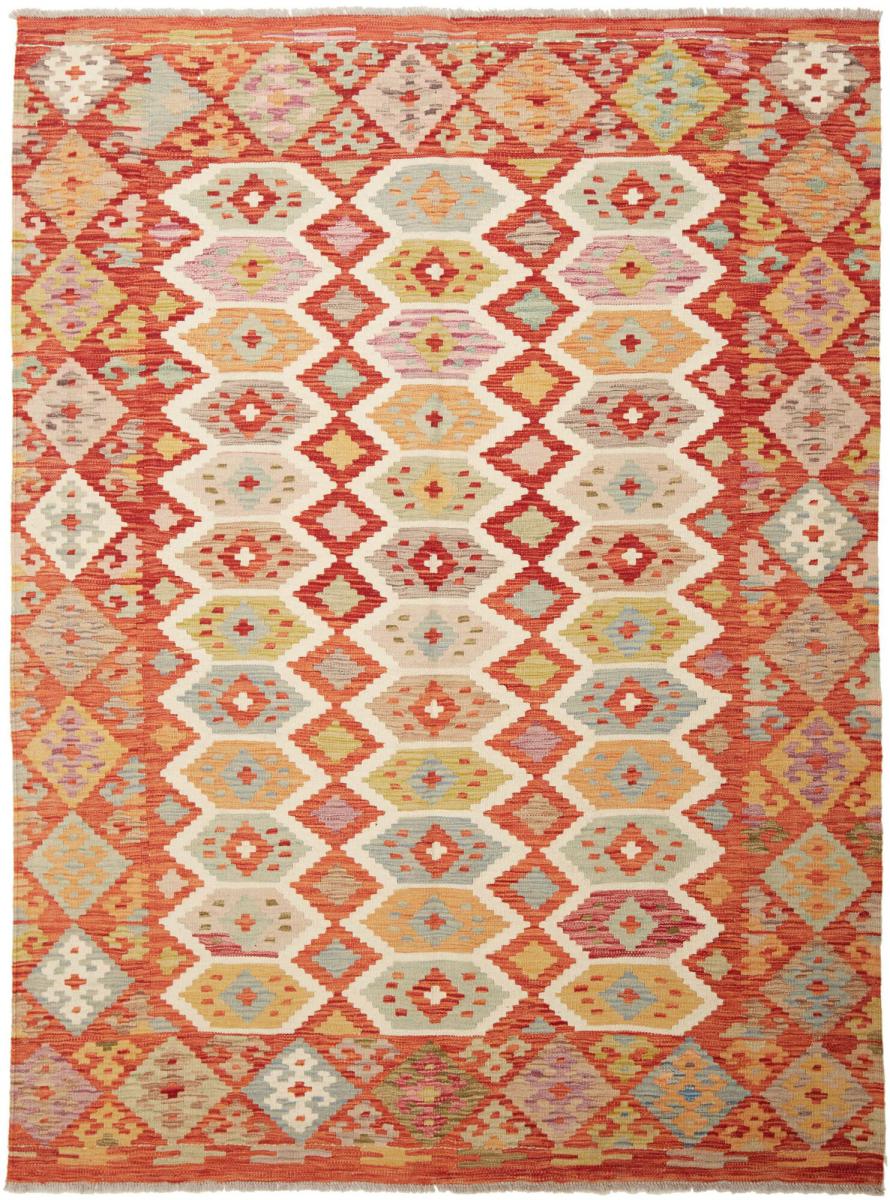 Tapete afegão Kilim Afegão 206x151 206x151, Tapete persa Tecido à mão