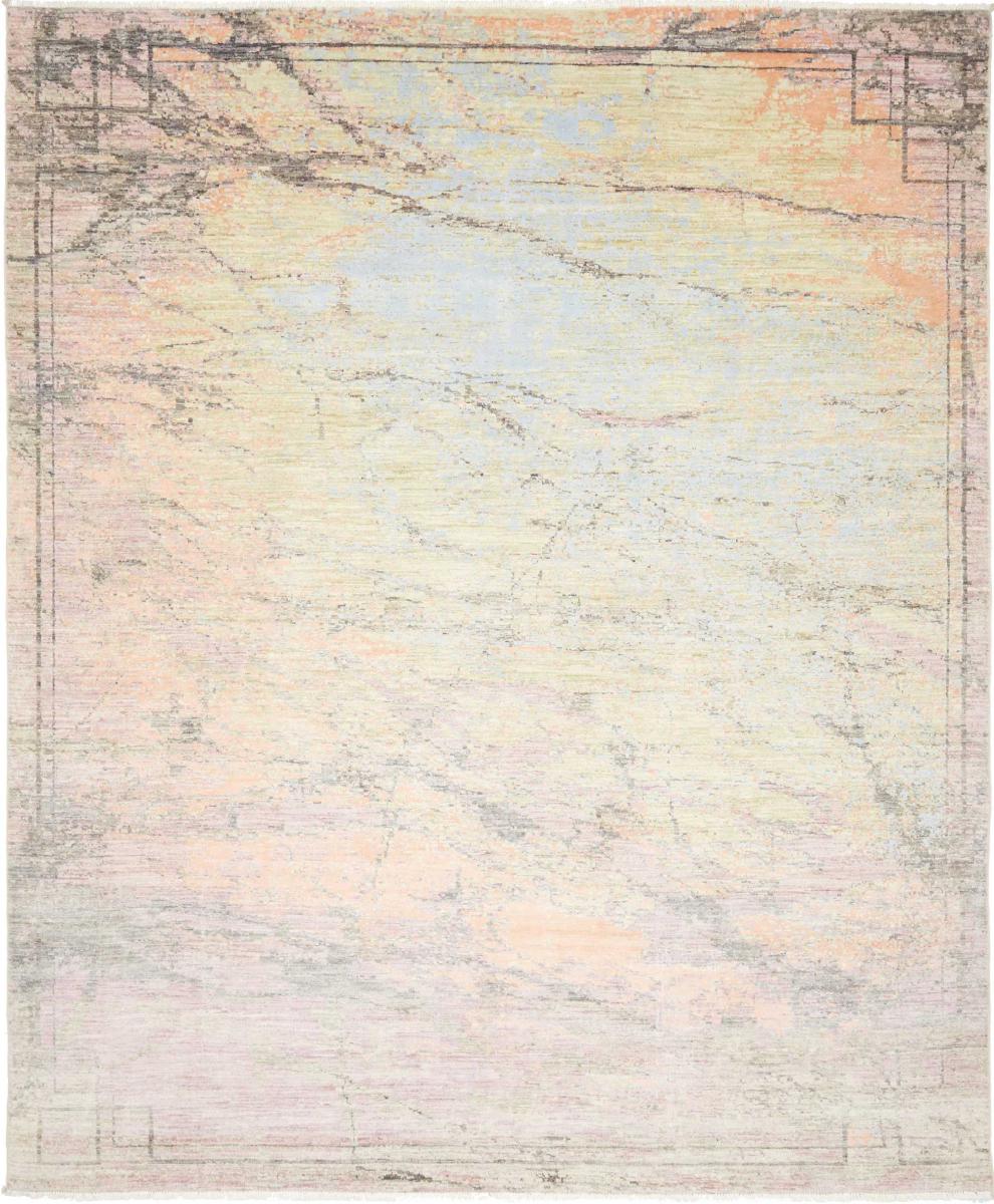 Pakistani rug Design Arijana 9'8"x8'1" 9'8"x8'1", Persian Rug Knotted by hand