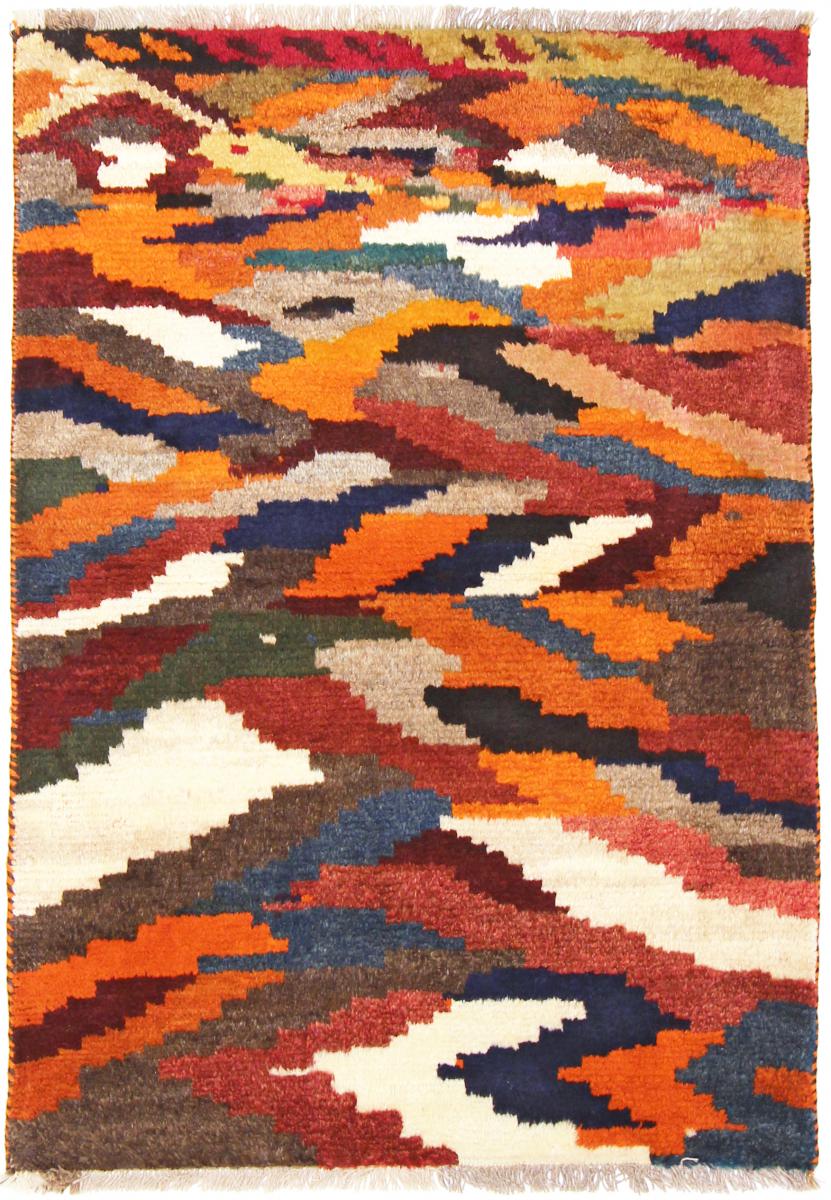 Tapete persa Ghashghai 158x109 158x109, Tapete persa Atado à mão