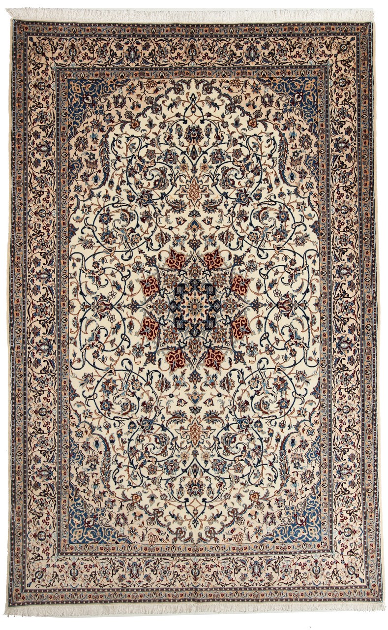Persian Rug Nain 6La 243x156 243x156, Persian Rug Knotted by hand