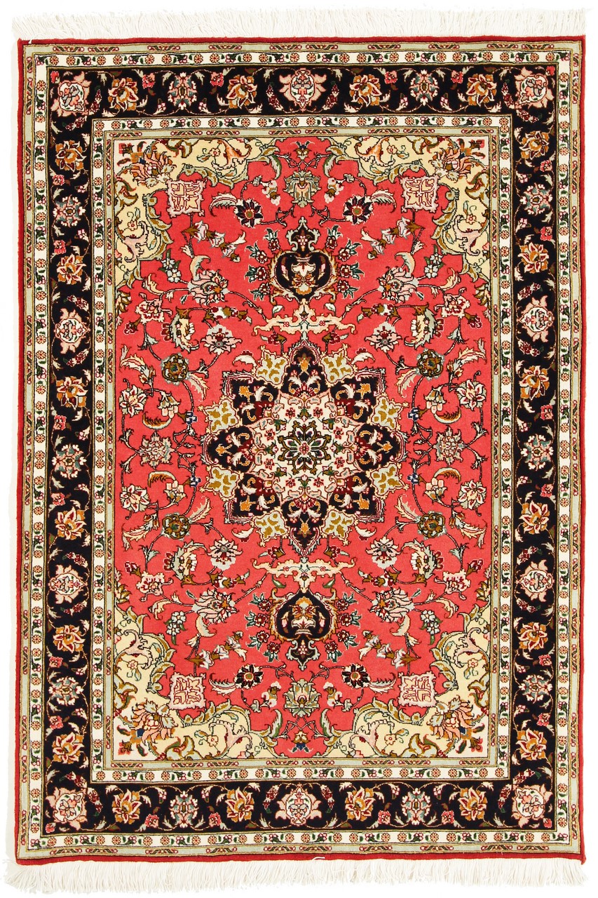 Tapete persa Tabriz 50Raj 148x102 148x102, Tapete persa Atado à mão