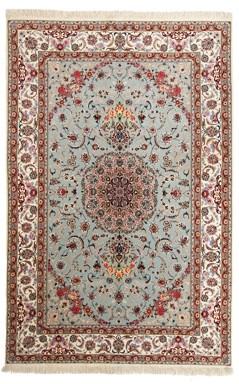 Perský koberec Isfahan Hedvábínkette 234x153 234x153, Perský koberec Ručně vázaný