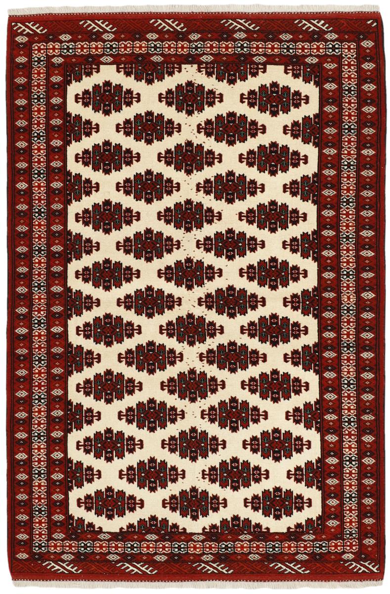 Alfombra persa Turkaman 204x141 204x141, Alfombra persa Anudado a mano