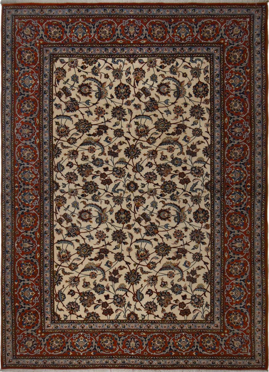 Tapis persan Ispahan 364x264 364x264, Tapis persan Noué à la main