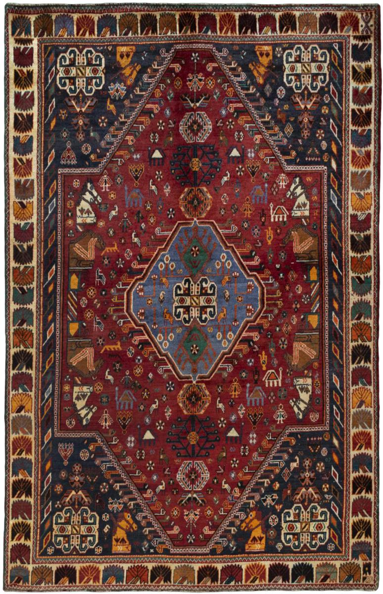 Persian Rug Shiraz 264x169 264x169, Persian Rug Knotted by hand