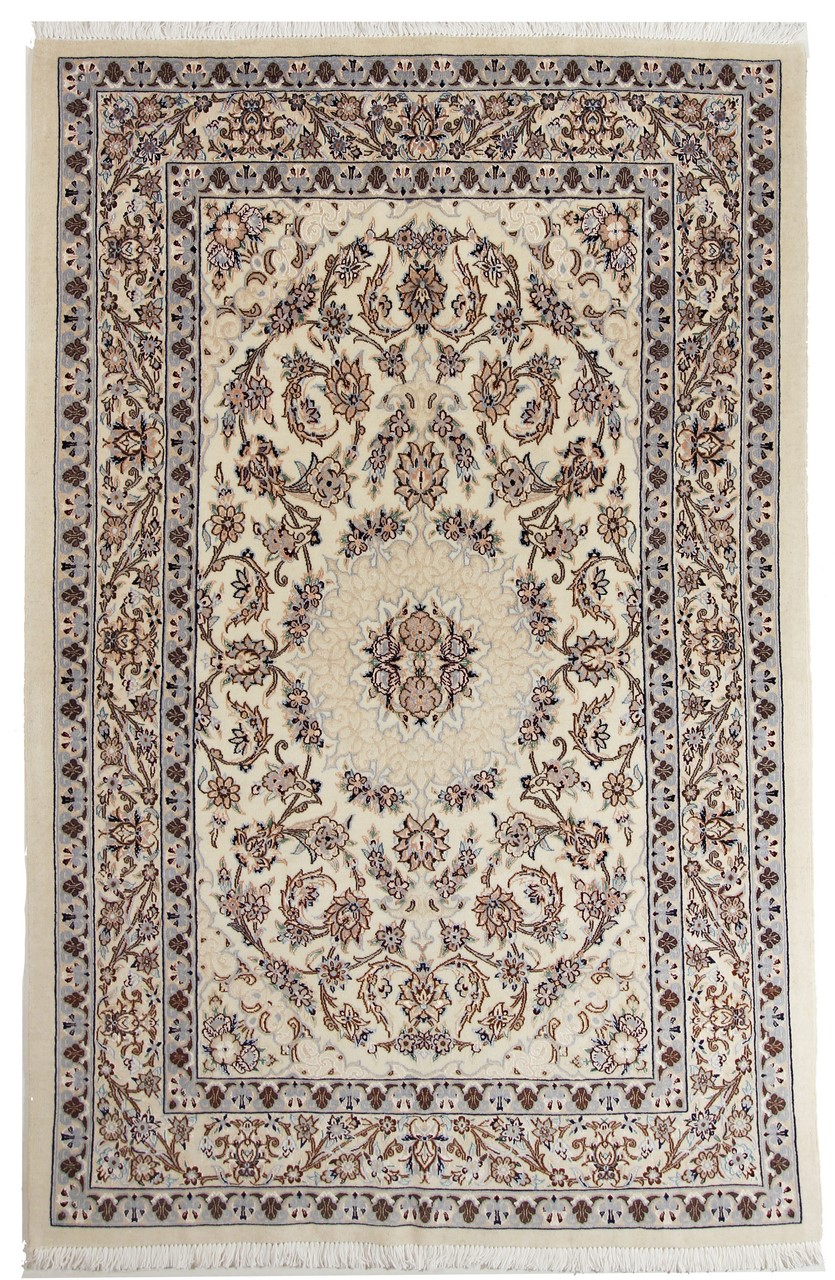 Persian Rug Nain 6La 220x144 220x144, Persian Rug Knotted by hand