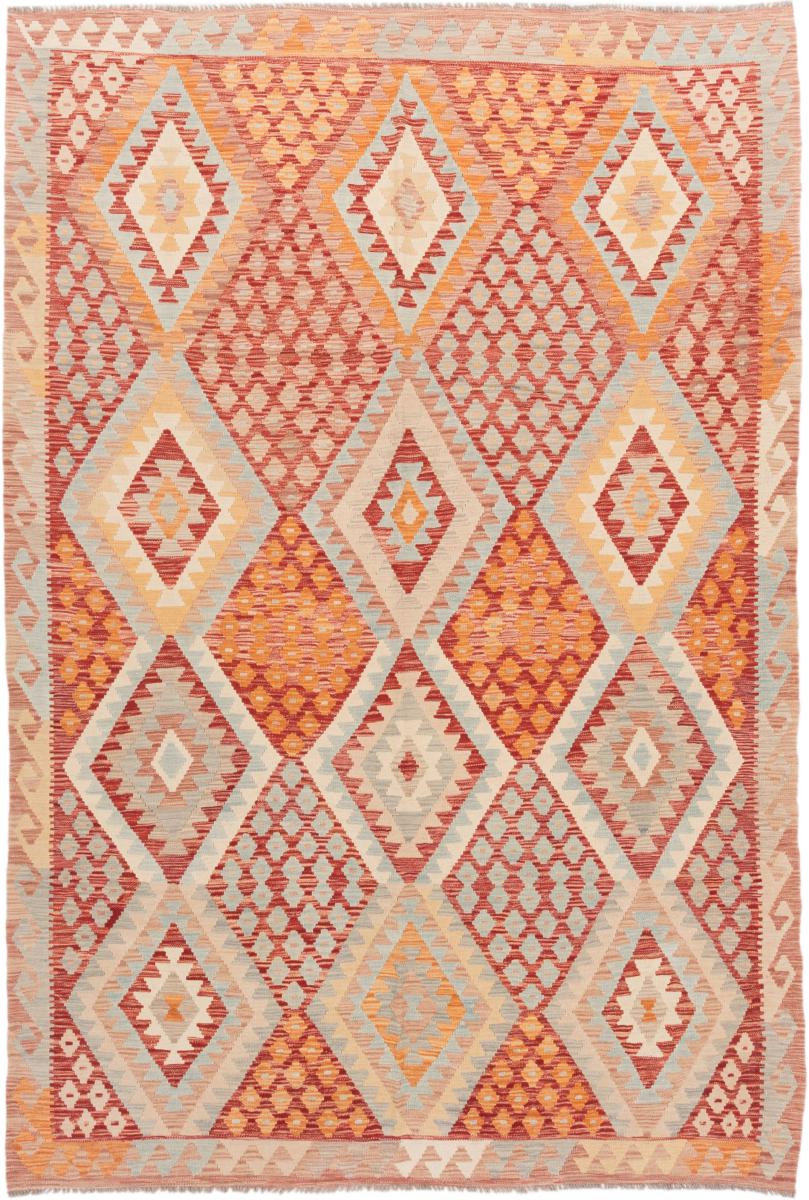 Afghan rug Kilim Afghan 9'11"x6'10" 9'11"x6'10", Persian Rug Woven by hand