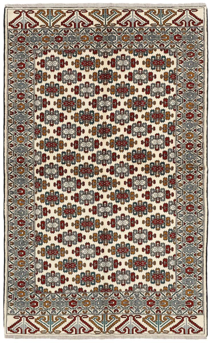 Persisk tæppe Turkaman 244x154 244x154, Persisk tæppe Knyttet i hånden