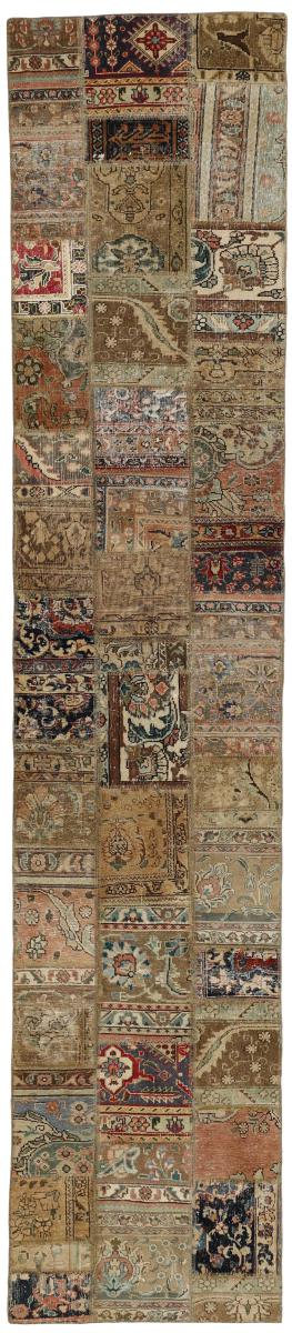 Persian Rug Patchwork 412x80 412x80, Persian Rug Knotted by hand