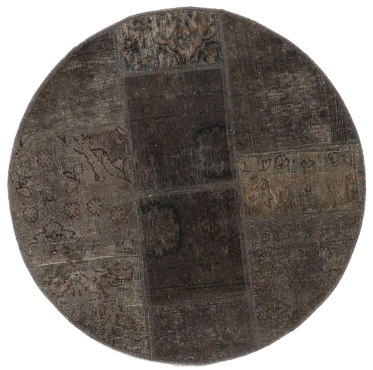 Alfombra persa Patchwork 101x99 101x99, Alfombra persa Anudado a mano