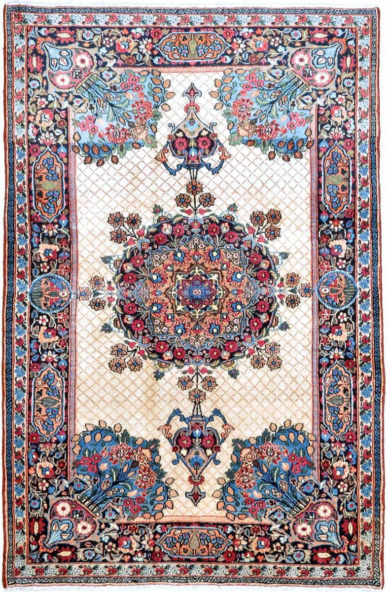 Tapete persa Masshad 199x130 199x130, Tapete persa Atado à mão