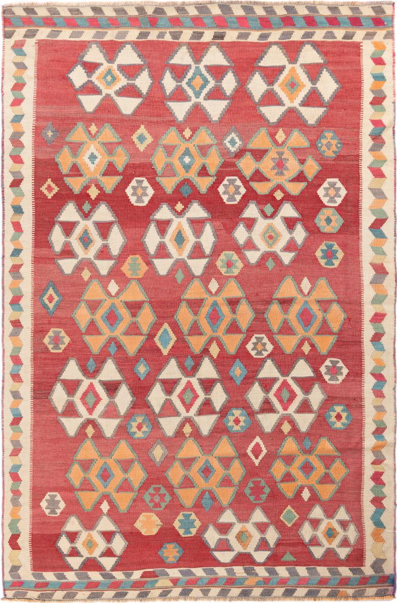 Covor persan Chilim Fars Vechi 189x123 189x123, Covor persan Lucrate de mână