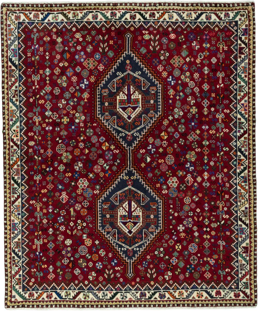 Tappeto persiano Shiraz 198x163 198x163, Tappeto persiano Annodato a mano
