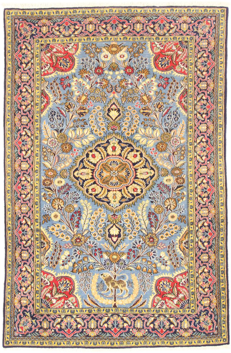 Persisk tæppe Ghom 210x136 210x136, Persisk tæppe Knyttet i hånden