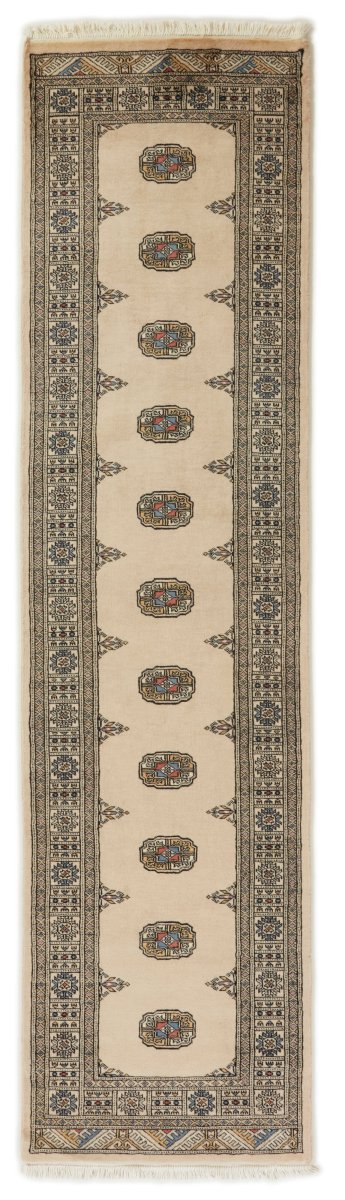 Pakistani rug Pakistan Buchara 2ply 10'2"x2'8" 10'2"x2'8", Persian rug Hand-knotted