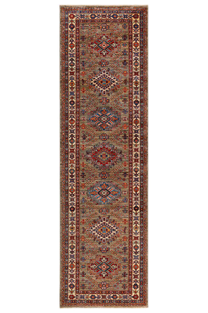 Pakistanischer Teppich Kazak Ghazni 304x82 304x82, Perserteppich Handgeknüpft