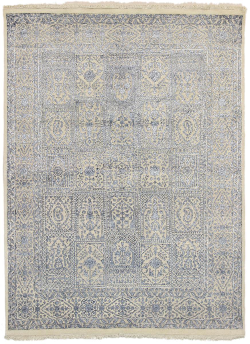 Indisk tæppe Indo Tabriz 257x191 257x191, Persisk tæppe Knyttet i hånden