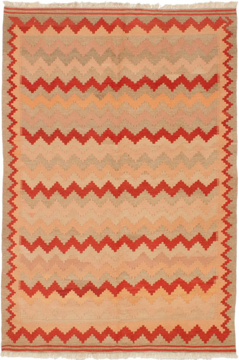 Tapete persa Kilim Fars 7'1"x4'9" 7'1"x4'9", Tapete persa Tecido à mão