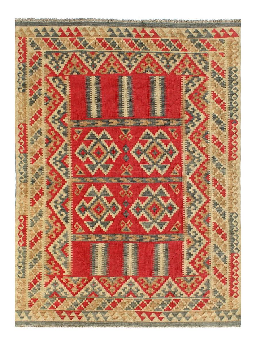 Afghan rug Kilim Afghan 7'11"x5'4" 7'11"x5'4", Persian Rug Woven by hand