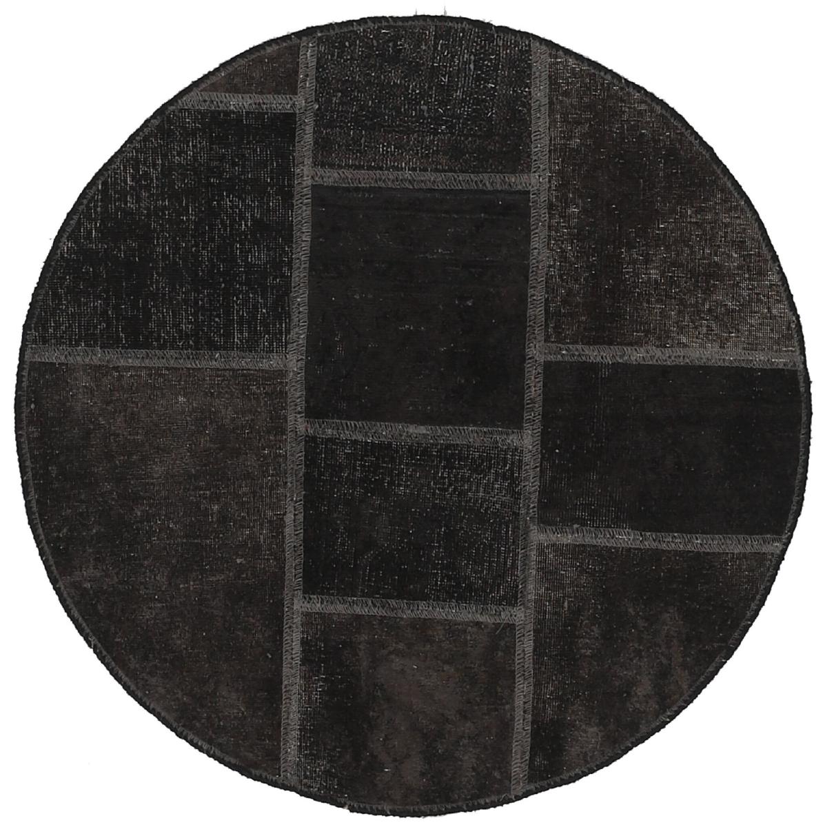  ペルシャ絨毯 パッチワーク 101x101 101x101,  ペルシャ絨毯 手織り