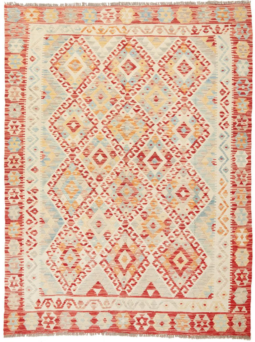 Tapete afegão Kilim Afegão 206x158 206x158, Tapete persa Tecido à mão