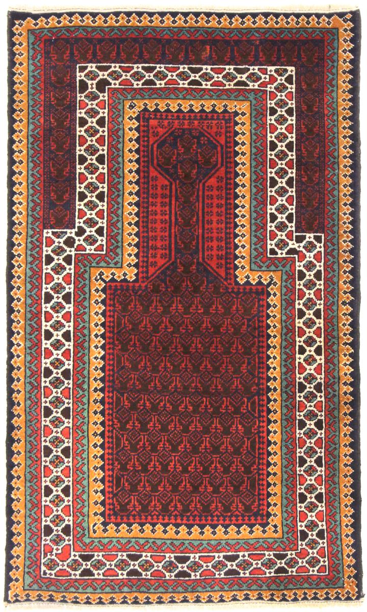 Tapete afegão Balúchi 126x81 126x81, Tapete persa Atado à mão