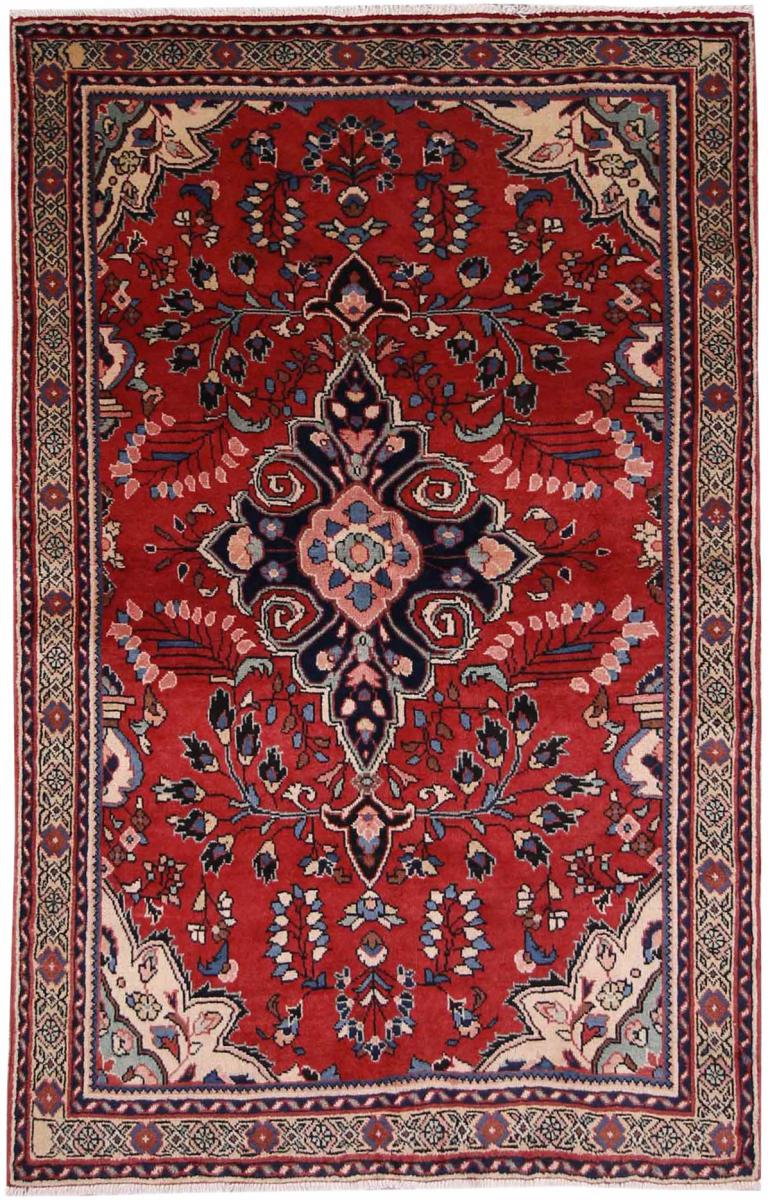 Persian Rug Hamadan 203x129 203x129, Persian Rug Knotted by hand