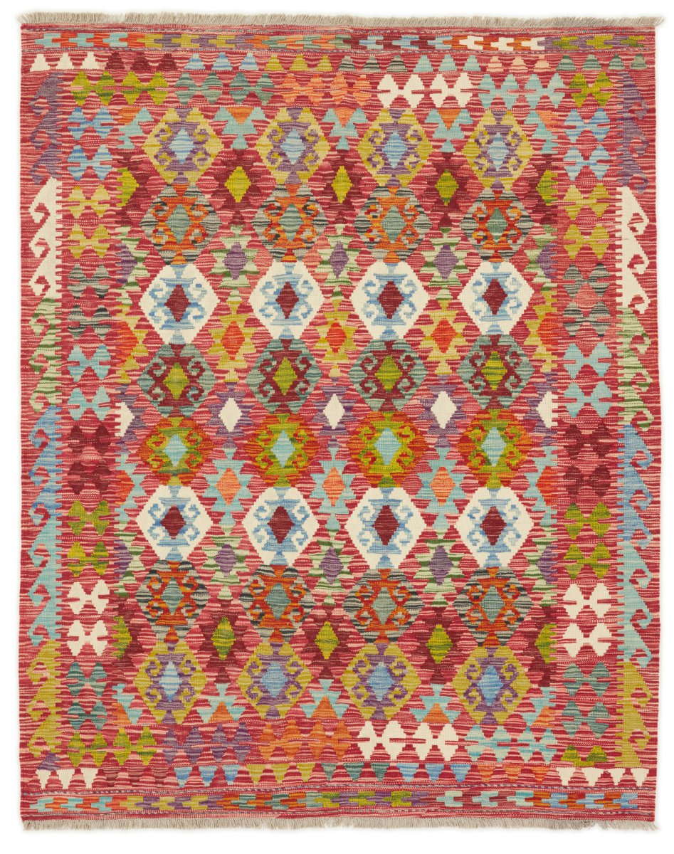 Tapete afegão Kilim Afegão 203x163 203x163, Tapete persa Tecido à mão