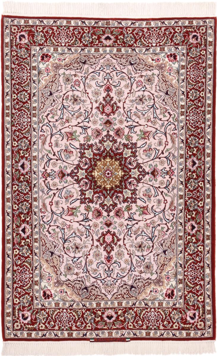 Persialainen matto Isfahan Silkkiloimi 169x109 169x109, Persialainen matto Solmittu käsin