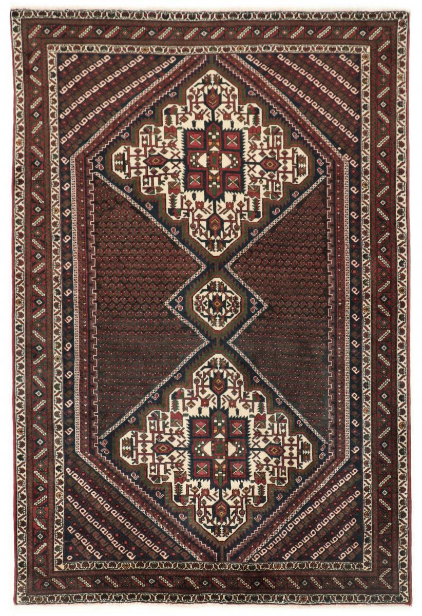 Tapis persan Shahrbabak 211x151 211x151, Tapis persan Noué à la main