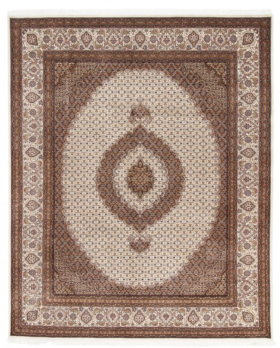 Tapete indiano Indo Tabriz 10'0"x8'1" 10'0"x8'1", Tapete persa Atado à mão