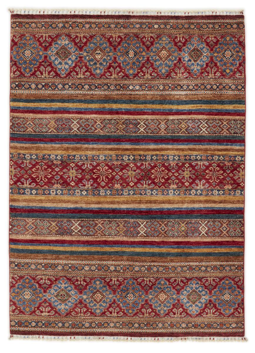 Tapis afghan Arijana Shaal 209x154 209x154, Tapis persan Noué à la main