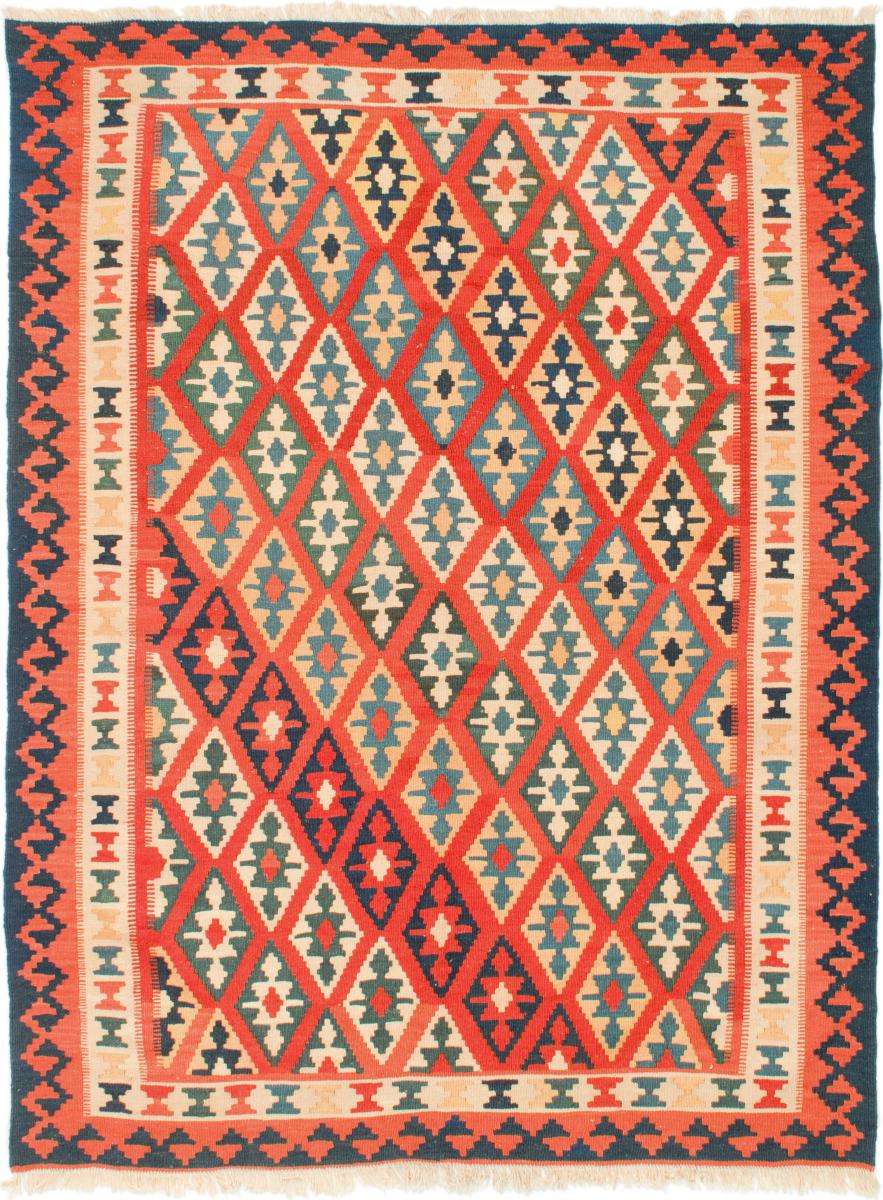 Tapete persa Kilim Fars 7'2"x5'3" 7'2"x5'3", Tapete persa Tecido à mão