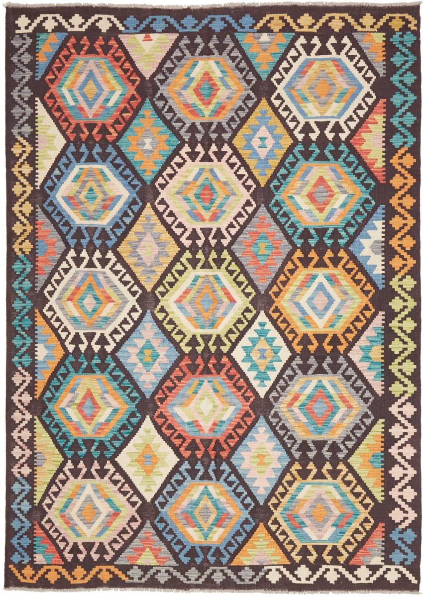 Afghan rug Kilim Afghan 244x176 244x176, Persian Rug Woven by hand