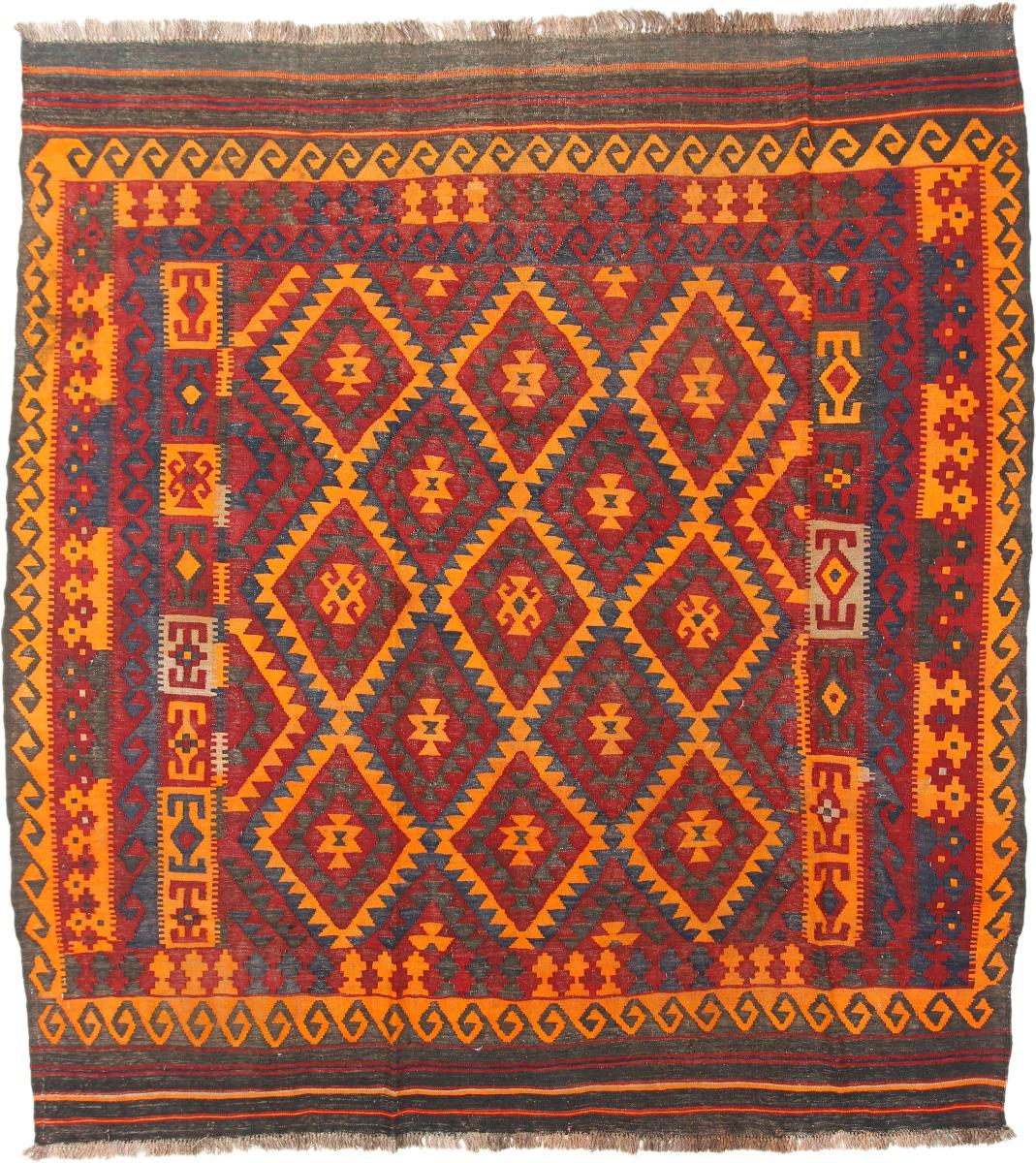 Tapete afegão Kilim Afegão Antigo 247x231 247x231, Tapete persa Tecido à mão