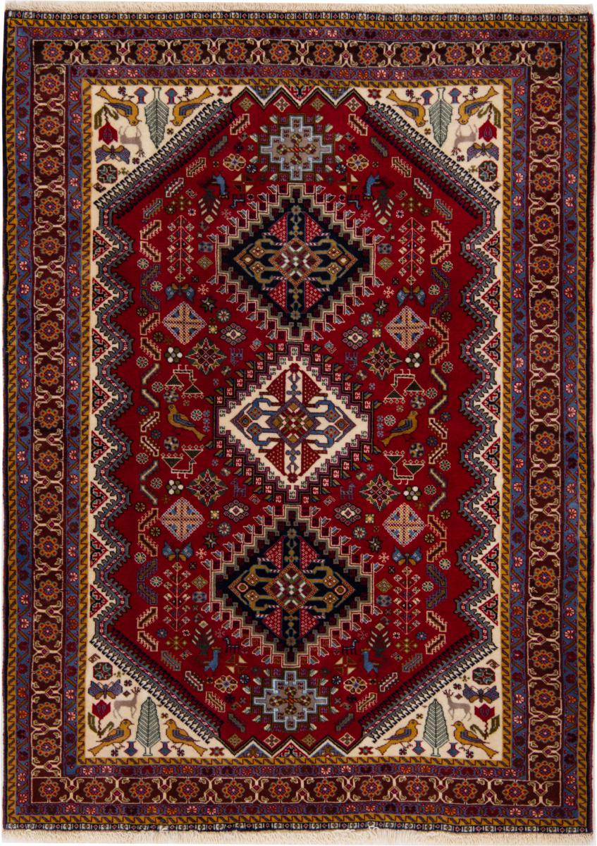 Perserteppich Shiraz 4'8"x3'4" 4'8"x3'4", Perserteppich Handgeknüpft