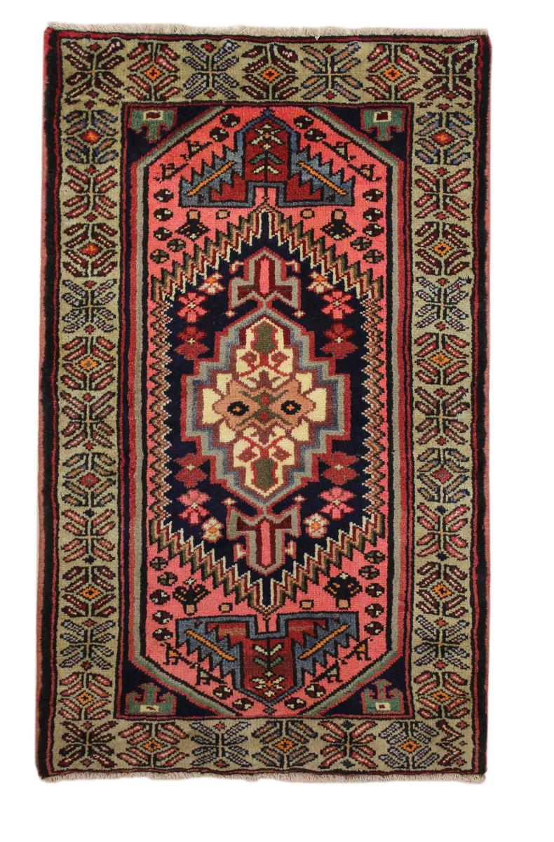 Persisk tæppe Hamadan 126x78 126x78, Persisk tæppe Knyttet i hånden